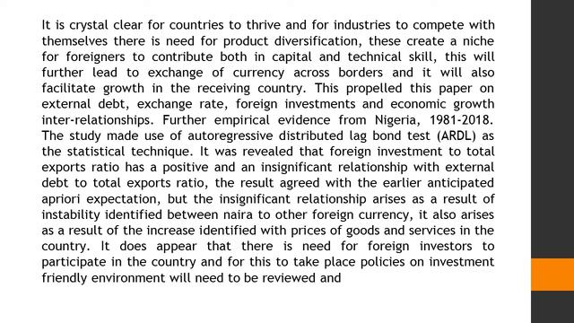 External Debt, Exchange Rate, Foreign Investments and Economic Growth Inter Relationships Further E смотреть онлайн