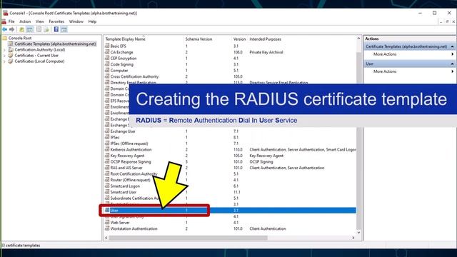 Configuring RADIUS authentication using EAP-TLS in Windows NPS: Part 4 смотреть онлайн