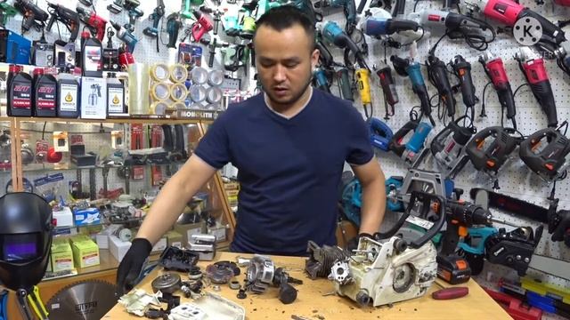 Ремонт Безопила штил мс180 Benzinli Ara tuzatish Stihl MS180 смотреть онлайн