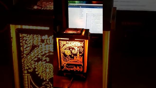 Раритет.  Настольный светильник с проекцией времён СССР.