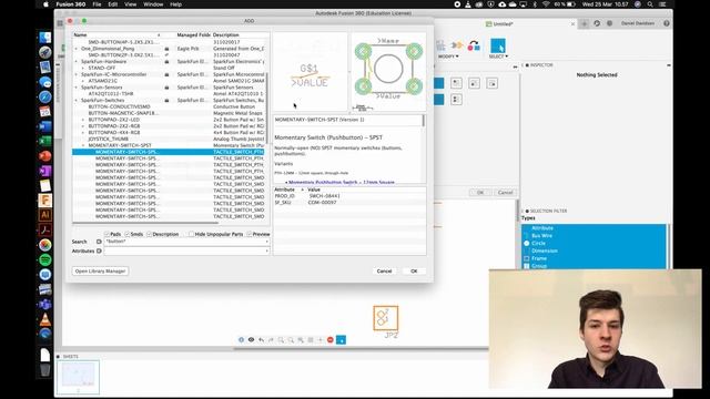 Fusion 360 - Schematic design / Part 1 смотреть онлайн