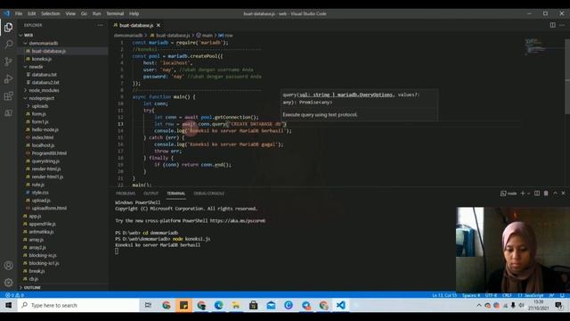 Modul 7 - #3 Membuat database dengan MariaDB dan Node.js смотреть онлайн