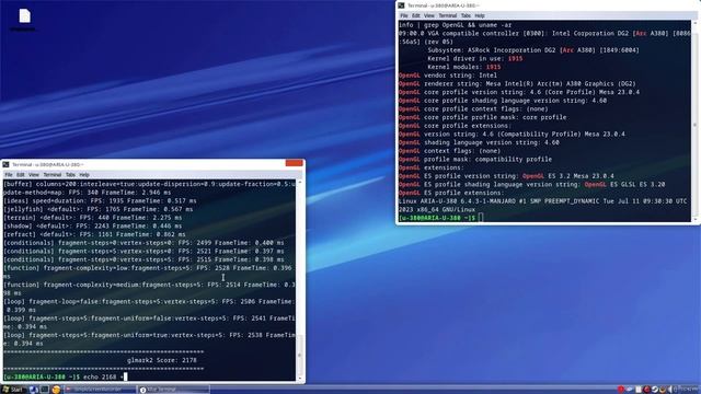 Intel Arc A380 (Factory OC) vs. AMD RX 6600 XT in GLMark2 Benchmark смотреть онлайн