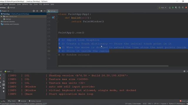 Kivy Tutorial #15.5 - Drawing with a Brush | Paint App смотреть онлайн