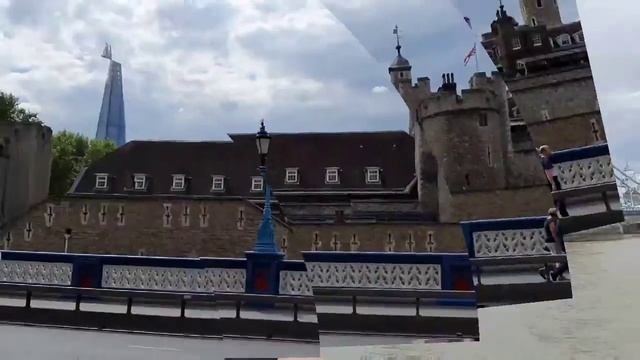 Walking around London sight seeing River Thames, Tower of London and Tower Bridge смотреть онлайн