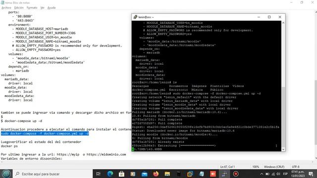 Instalar Moodle utilizando docker-compose. смотреть онлайн