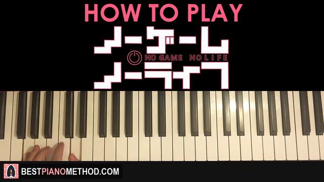 No Game No Life OP - This Game (Piano Tutorial Lesson) смотреть онлайн