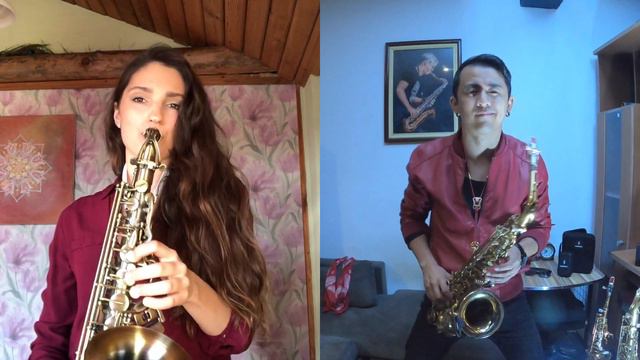 For The Love of You - saxophone duo смотреть онлайн
