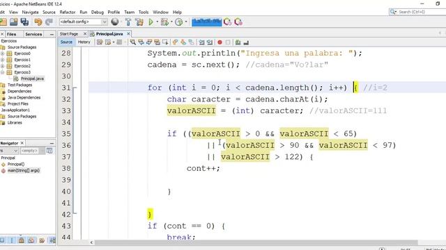 Ej #73 Java-Ingresar sólo letras mayúsculas y minúsculas(No símbolos especiales)-Validación de text смотреть онлайн