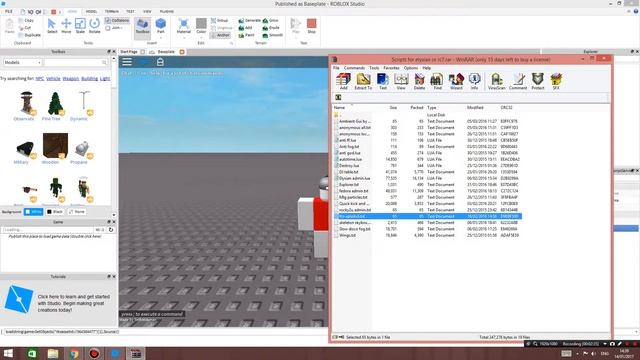 Roblox // Tutorial: How to execute scripts/loadstrings on Studio! смотреть онлайн