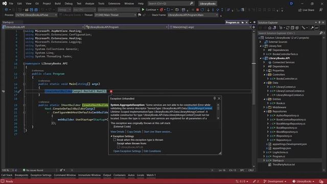 C# | SOLVED | Some services are not able to be ... A suitable constructor for type... Error смотреть онлайн
