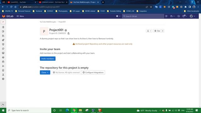 User@GitLab.014 - Recover a Previously Archived Repository смотреть онлайн