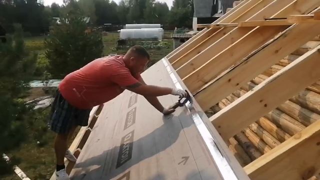 ДВУХСКАТНАЯ КРЫША, СТРОПИЛА,МЕМБРАНА, КОНТРБРУСОК, ОБРЕШЕТКА, ПОДГОТОВКА ПОД МЕТАЛЛОЧЕРЕПИЦУ, смотреть онлайн