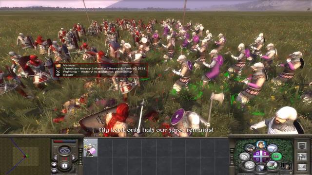 Medieval II: Total War 1vs1: Varangian Guard vs Venetian Heavy Infantry смотреть онлайн