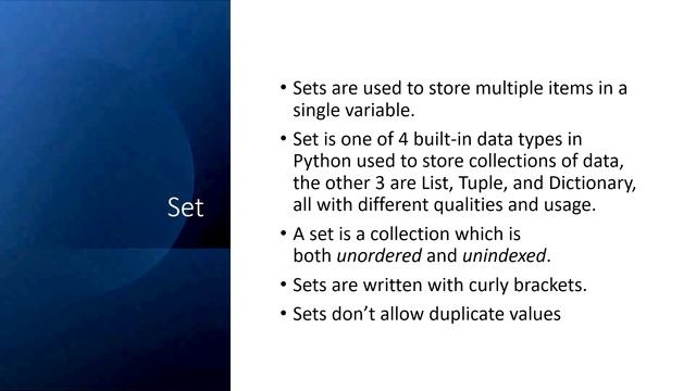 Introduction to Tuple and Set in Python (Chap6) смотреть онлайн