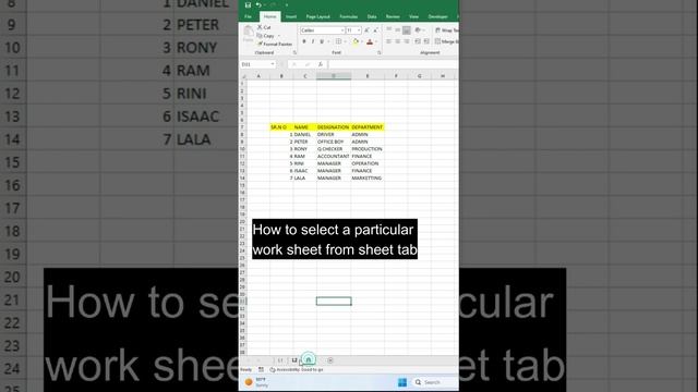 Shortcut Keys in Microsoft Excel Create new worksheet Select a particular shaaet#Exceltips #excel смотреть онлайн