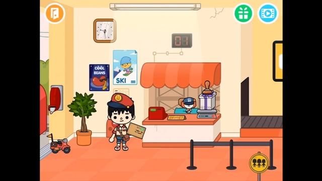 Toca Life City Part 5 - post office added! - iPad app demo for kids - Ellie смотреть онлайн