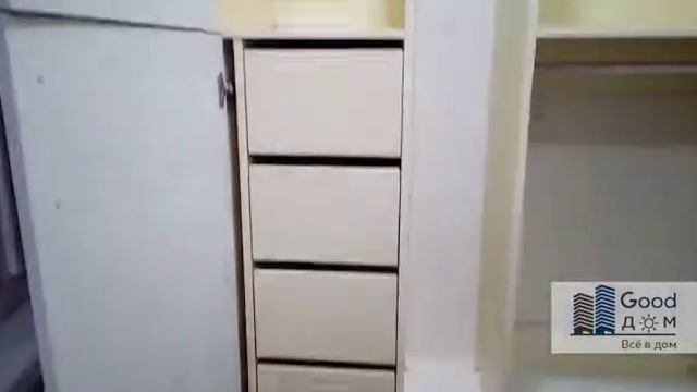 Многофункциональный шкаф со встроенными ящиками. смотреть онлайн