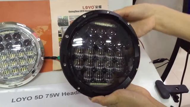 5D 75w 7" led headlight (email: sophia@loyolight.com) смотреть онлайн
