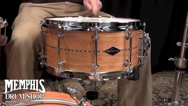 Craviotto 14 x 6.5 Custom Shop BB/45 Mahogany Snare Drum w/ Walnut Inlay смотреть онлайн