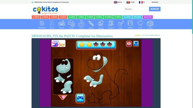 ? Juego de ARMAR DINOSAURIOS Online para niños - PUZZLES DE DINOSAURIOS смотреть онлайн