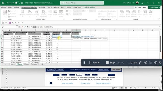 CERTIFICACIÓN MS-EXCEL 2019 - ASSOCIATE - PROYECTO 6 смотреть онлайн