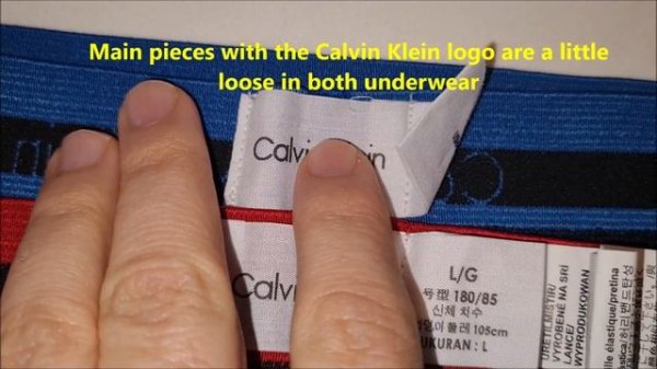 Original vs Good Fake Calvin Klein underwear. How to spot fake Calvin Klein lingerie boxers trunks