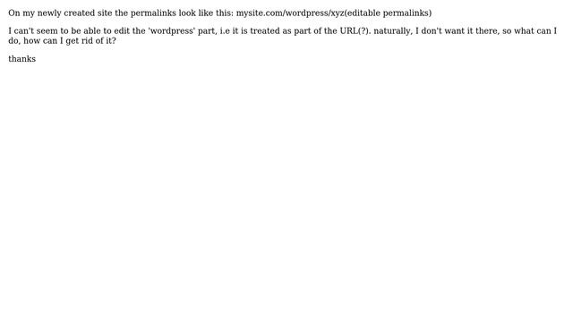 Wordpress: How to get rid of an extra middle part my permalink? смотреть онлайн