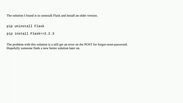 Flask AttributeError: module 'flask.json' has no attribute 'JSONEncoder' смотреть онлайн