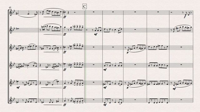 "Varadero" A Modern Cha-Cha for Flute Ensemble- 6 C Flutes.(sheet music) composed by G. Horsley смотреть онлайн