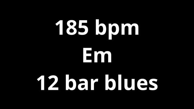 185 bpm tempo ' 12 bar blues Em ' metronome 4/4 смотреть онлайн