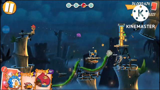 Angry birds 2 Daily Challenge today King Pig Panic 2/9/2022 смотреть онлайн
