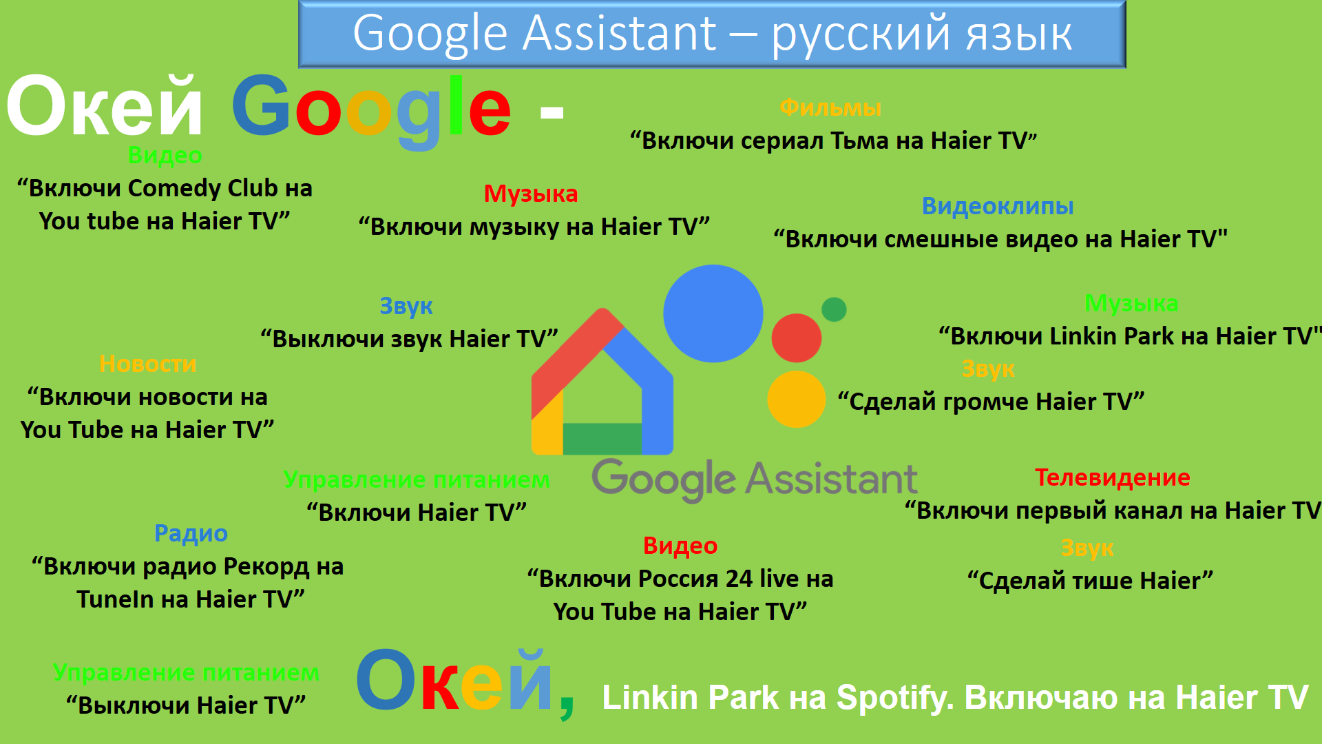 Ассистент Русский Язык Google Home Android TV смотреть онлайн