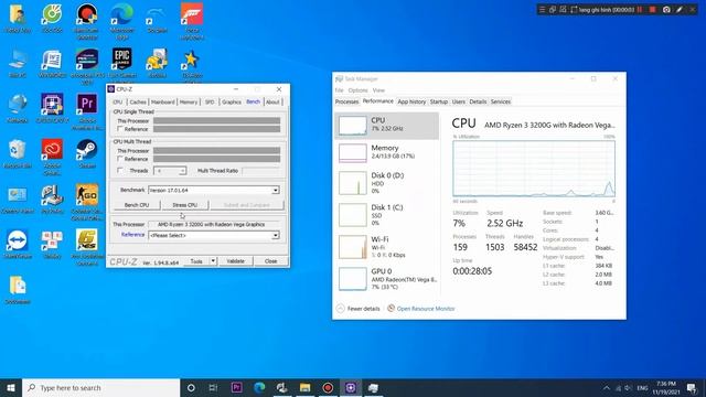 CPU Temperature Test - AMD Stock Cooler VS Deepcool Gammaxx GTE V2 Cooler смотреть онлайн
