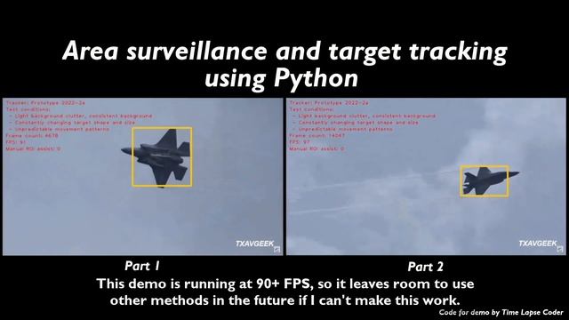 Real-time motion tracking vs F-35 | OpenCV Python Computer Vision Object Tracking смотреть онлайн