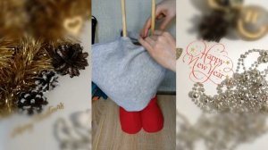 DIY. БОЛЬШОЙ скандинавский ГНОМ НА НОЖКАХ. Гном своими руками.