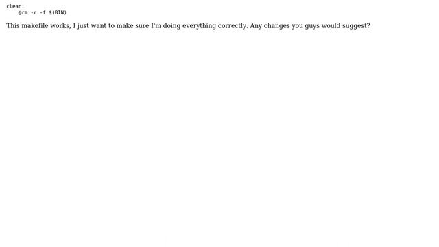 Makefile that places object files into an alternate directory (bin/) смотреть онлайн