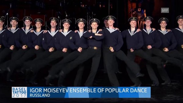 "Яблочко" на фестивале "Basel Tattoo".Балет Игоря Моисеева