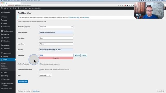 Adding Users To WordPress - How To Add New Users To Your WordPress Site смотреть онлайн