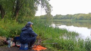 Ловля леща на реке. Рыбалка на реке Миасс. Рыбалка в Челябинской области. Фидерный монтаж.