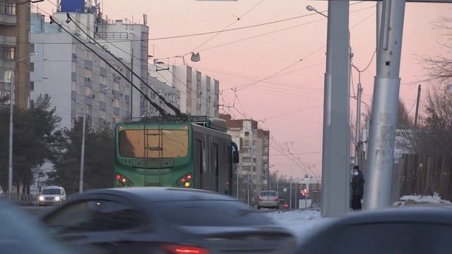 ГОРОД УФА ПРОСПЕКТ ОКТЯБРЯ 14 12 2022 УЛ РОССИЙСКАЯ\ КОМСОМОЛЬСКАЯ RUSSIA TROLLEYBUS TRAM. the blog смотреть онлайн