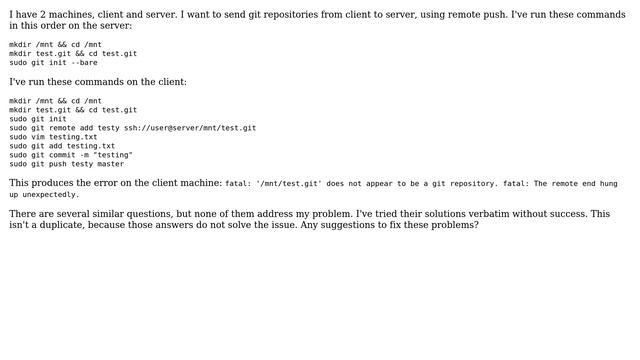 Git commit over SSH not recognizing remote repository смотреть онлайн