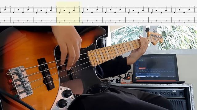 Pizza Mozzarella w/Tabs【Bass Cover】 смотреть онлайн