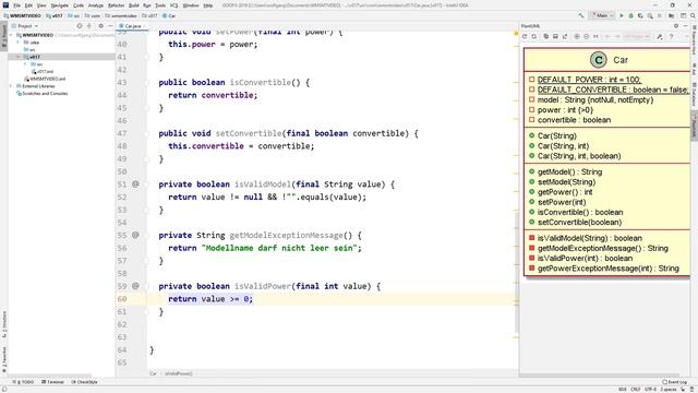 #017 - Einfaches Programm mit einer Klasse in Java und UML mit PlantUML смотреть онлайн