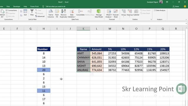 #SkrLearningPoint Excel in Hindi- 01 Advanced Range Selection Techniques смотреть онлайн