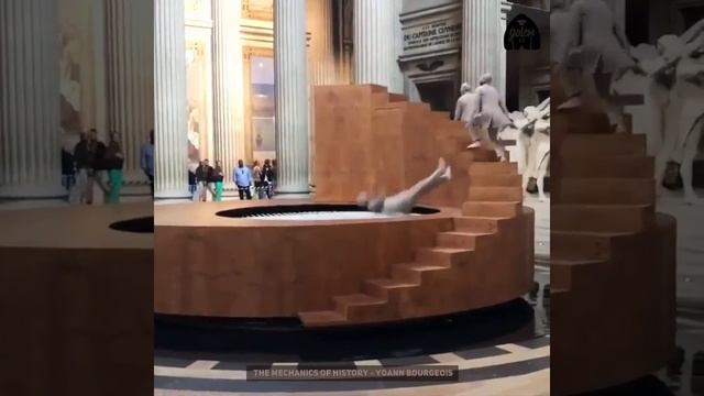 trampoline staircase #art смотреть онлайн