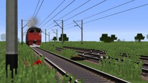 Красивые поезда в minecraft!