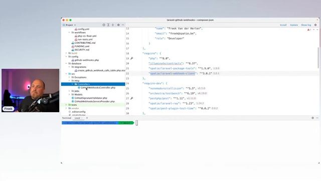 How to handle GitHub webhooks in a Laravel app смотреть онлайн