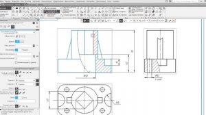 10_Нанесение размеров на чертеже детали в КОМПАС