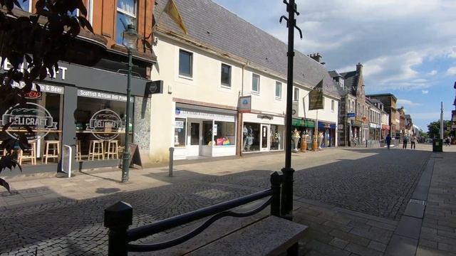 Fort William's Main Street In The Scottish Highlands, Scotland